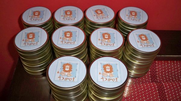 10 Rótulos Personalizados Redondo 6,5cm