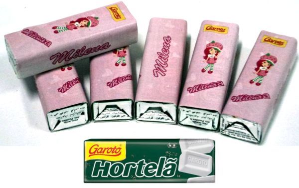30 Rótulos Personalizados Pastilha Garoto
